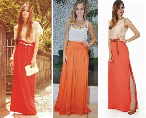 look com saia laranja